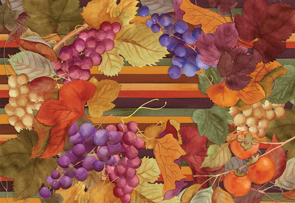 Linen Tablecloth «Bacco», 100% Made in Italy The Napking