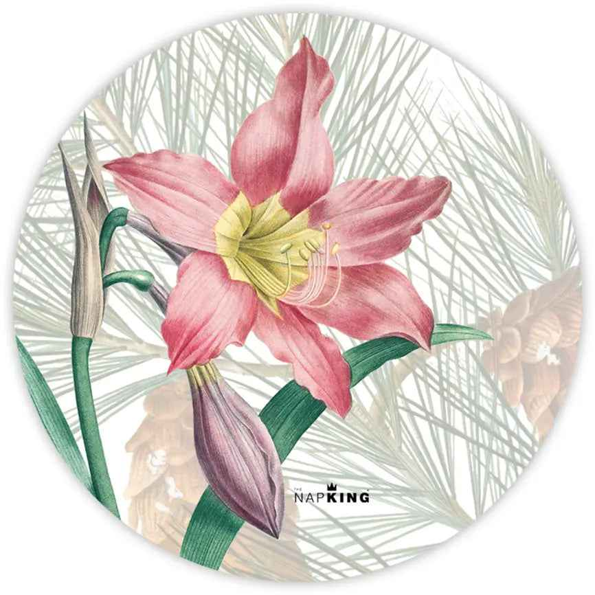 Set 2 Coasters Winter Garden - 100% Made in Italy, Wood and Cork