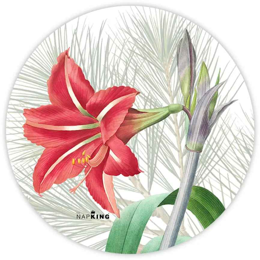Set 2 Coasters Winter Garden - 100% Made in Italy, Wood and Cork - The Napking