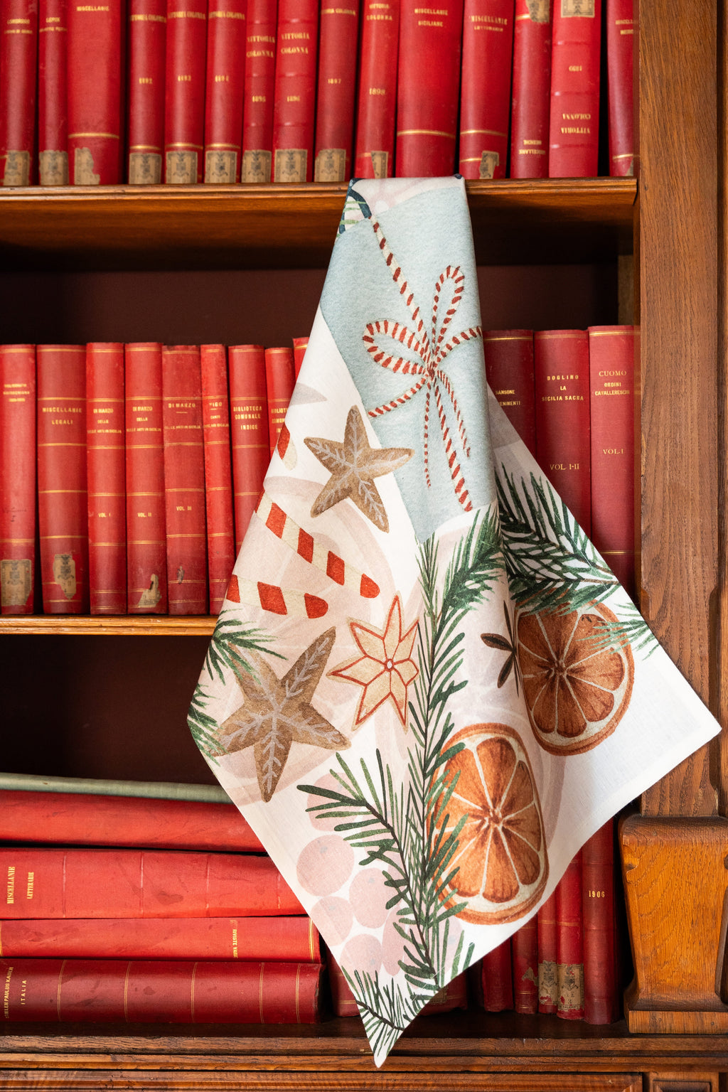 Kitchen Towels Xmas Tea 100% Made in Italy The Napking