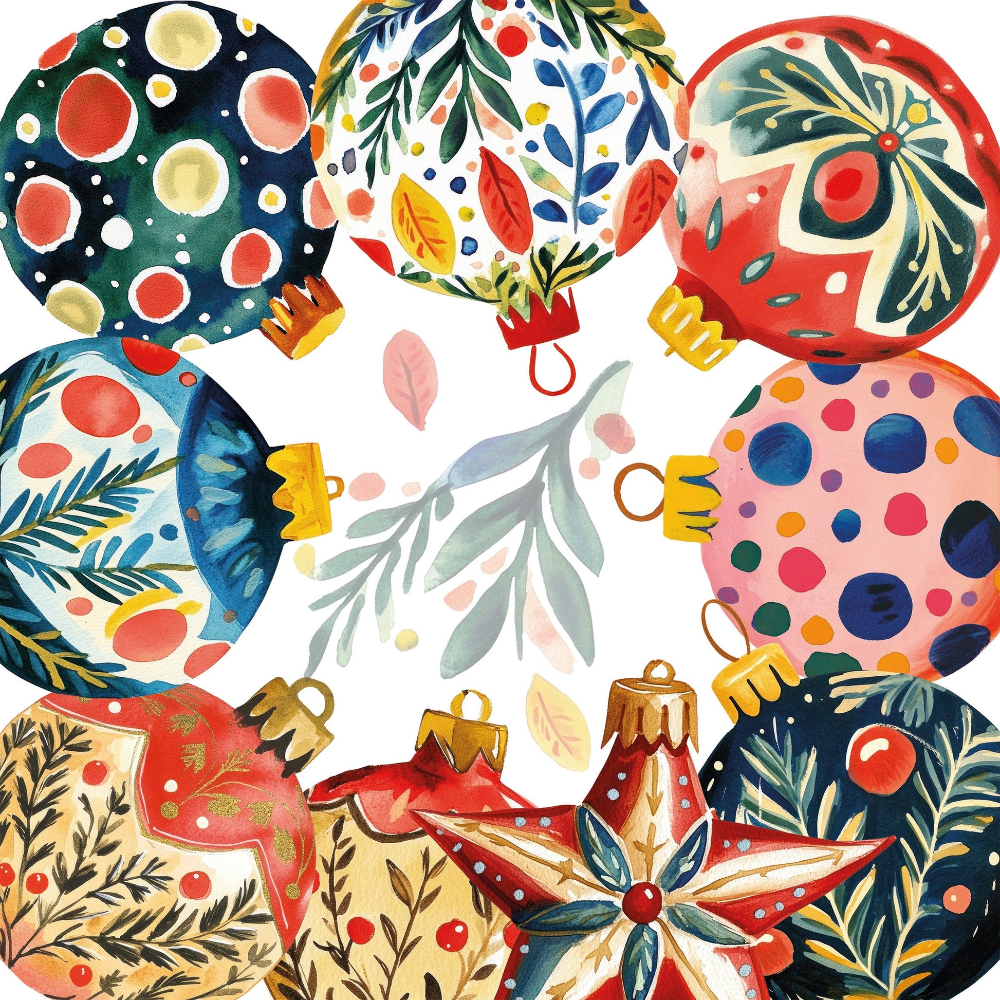 Linen Tablecloth «Magic Xmas», 100% Made in Italy