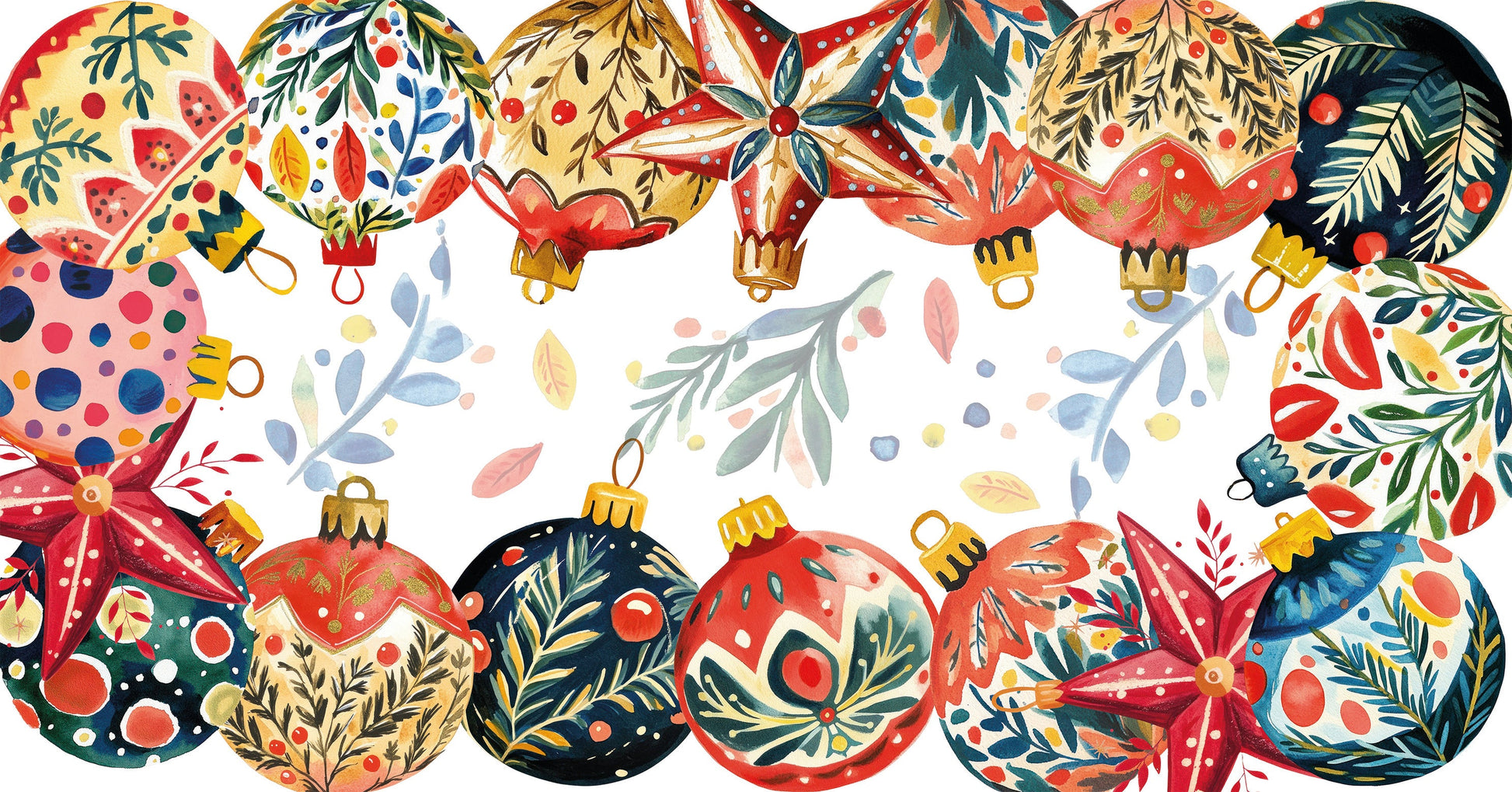 Linen Tablecloth «Magic Xmas», 100% Made in Italy