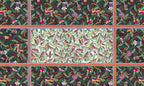 Xmas Charms tablecloth pure linen 150x250 cm with festive holiday charm print image 6