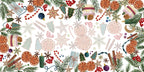 Xmas Tea tablecloth cotton satin, The Napking