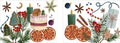Xmas Tea set of 2 rectangular hardboard placemats, The Napking
