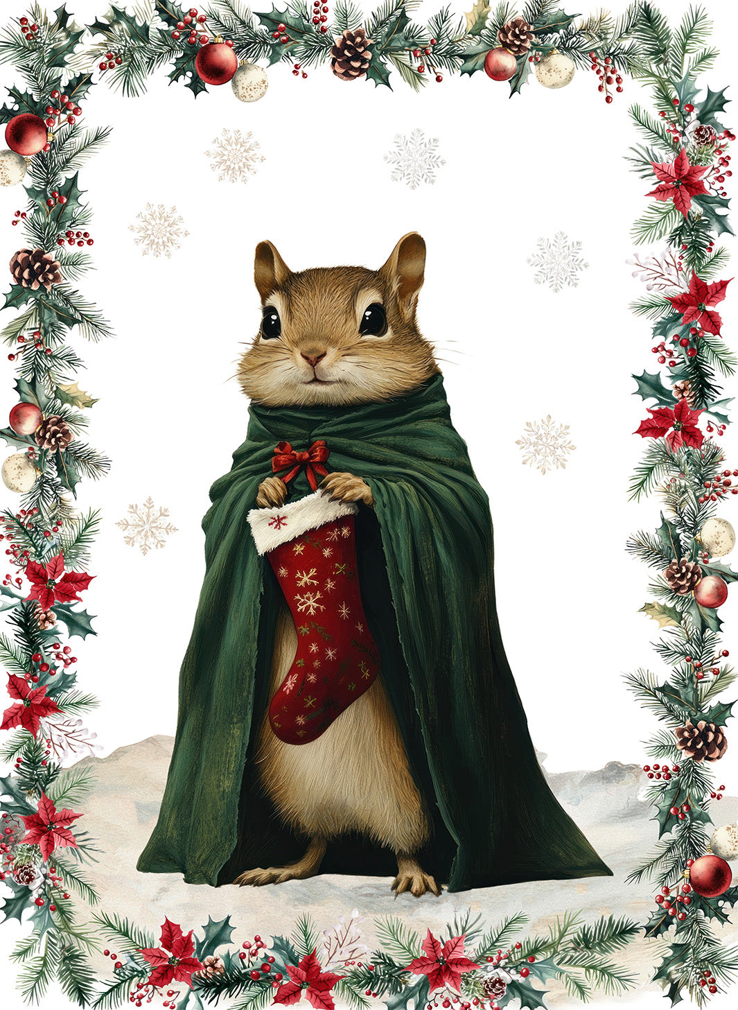 Xmas village Kitchen Towels Pack 2