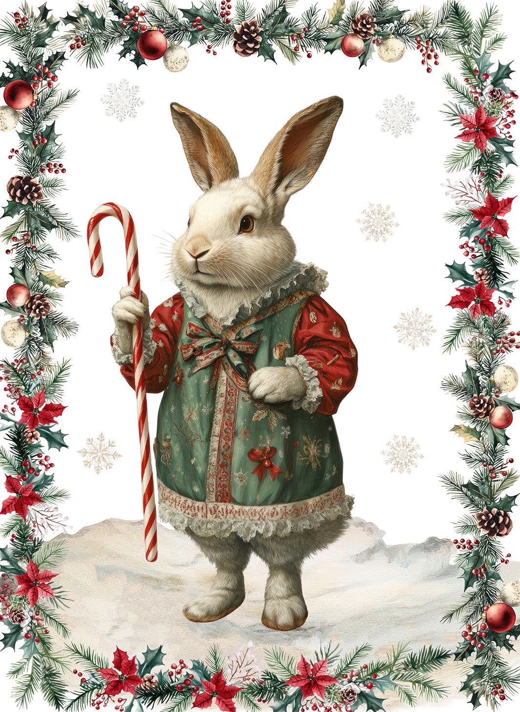 Xmas village Kitchen Towels Pack 2