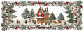 Xmas Village linen runner 50x150 by The Napking