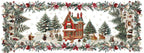 Xmas Village linen runner 50x150 by The Napking