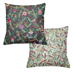 Xmas Charms cushion velvet with festive holiday charm print main image