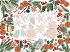 Xmas Tea tablecloth cotton satin, The Napking