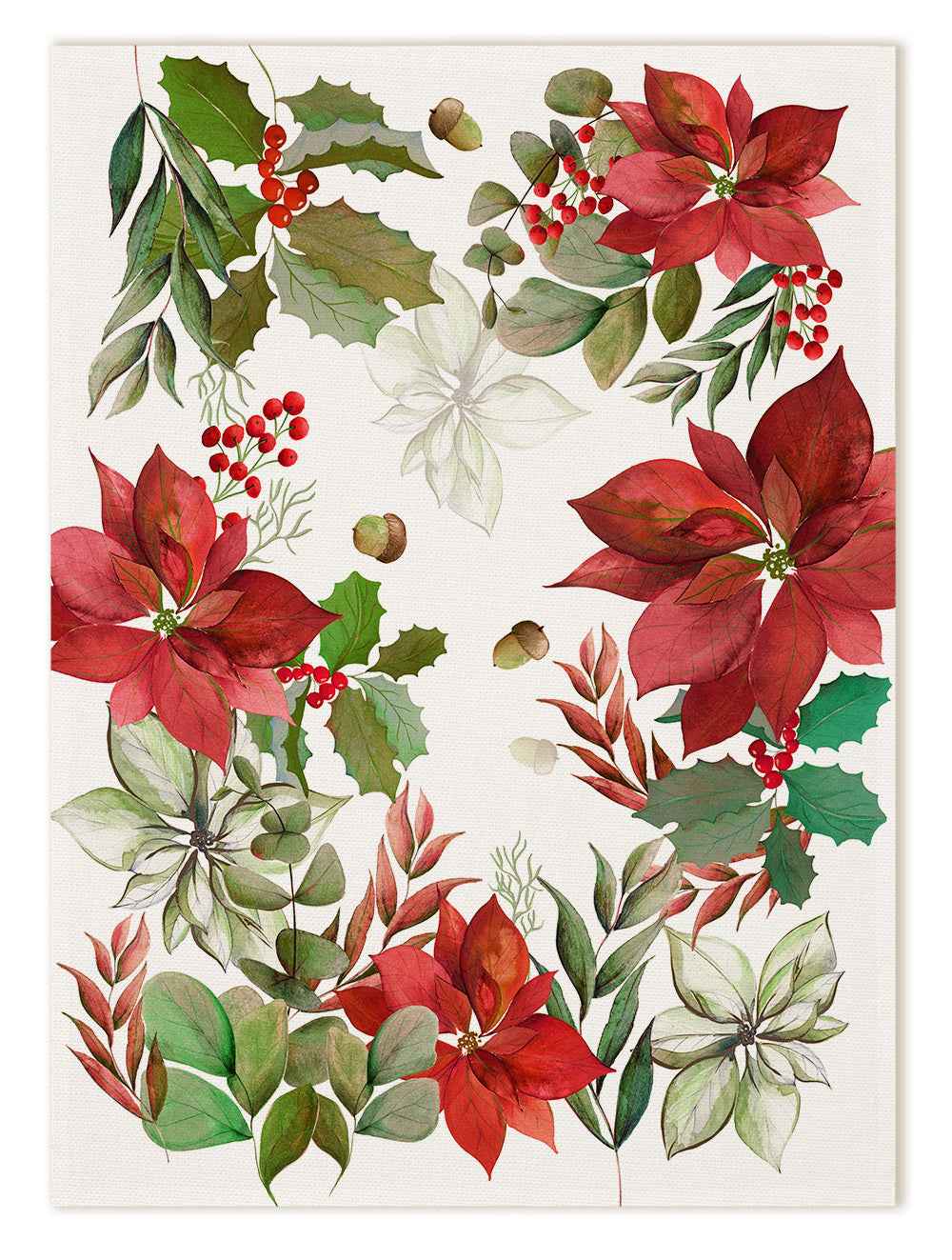 Kitchen Towels «Yule», 100% Made in Italy