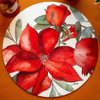 Grenade Set of 2 Round Hardboard Placemats - The Napking