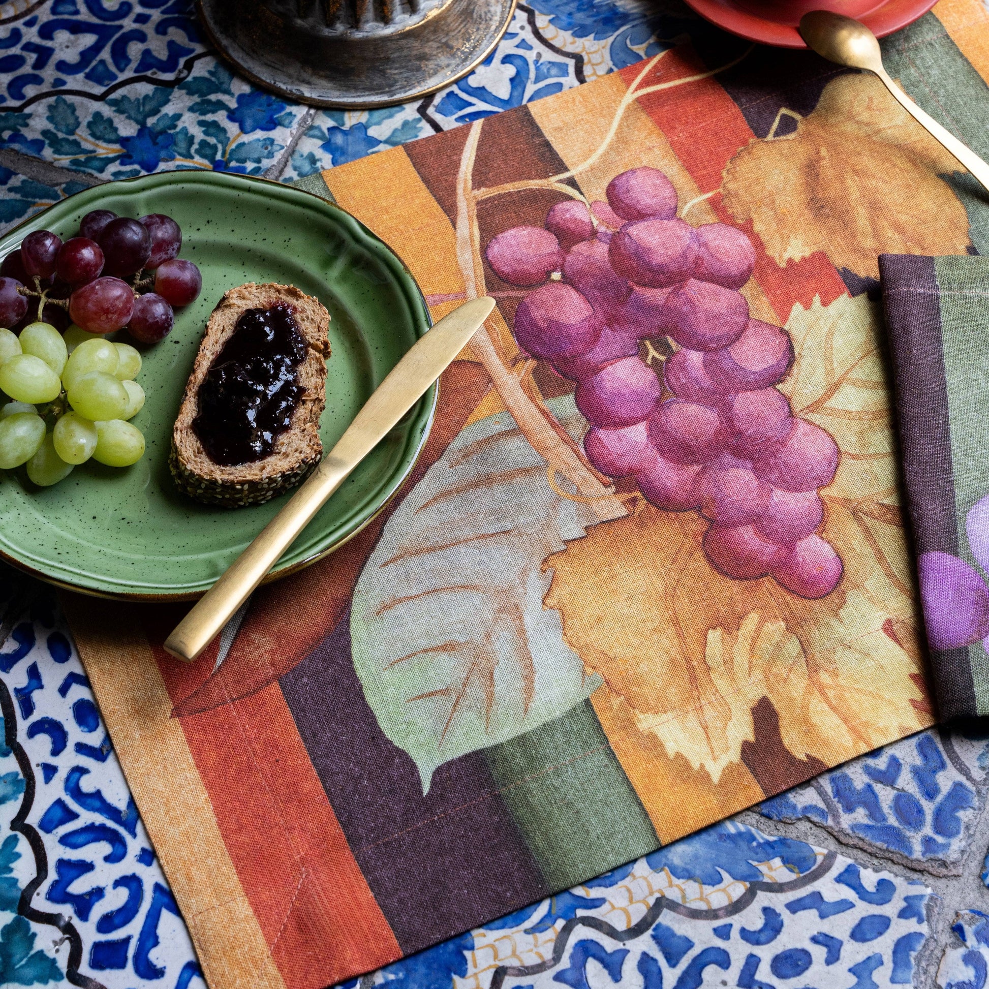Set of 4 Placemats «Bacco» Linen 100% Made in Italy