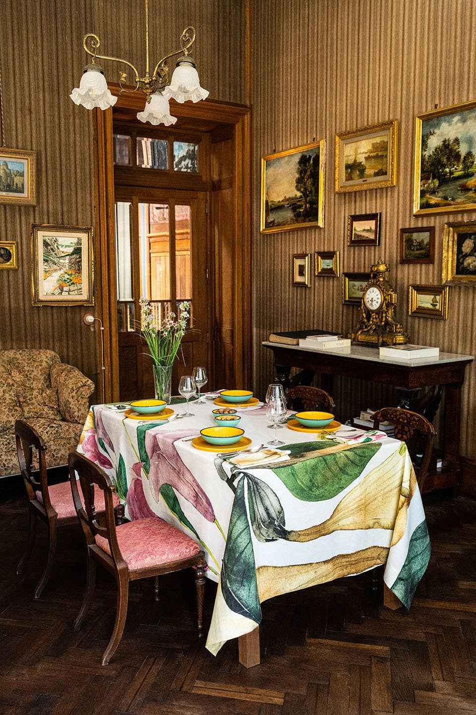 Tablecloths «Datura» 100% Made in Italy