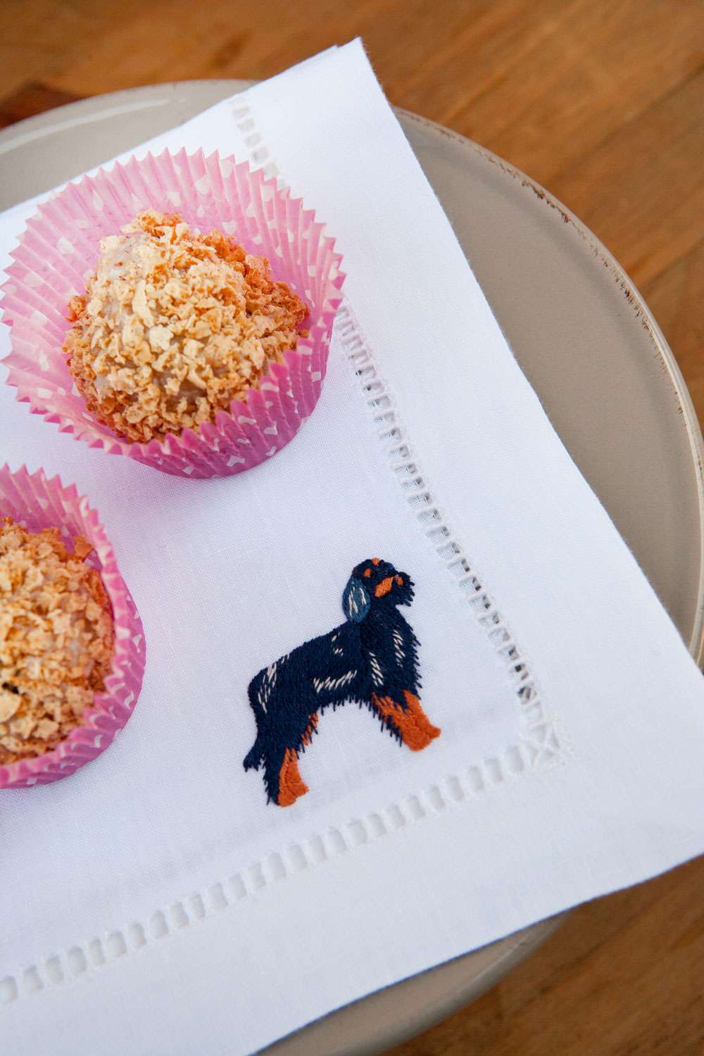 Set of 6 Napkins + 6 Placemats «Dogs» 100% Made in Italy - The Napking