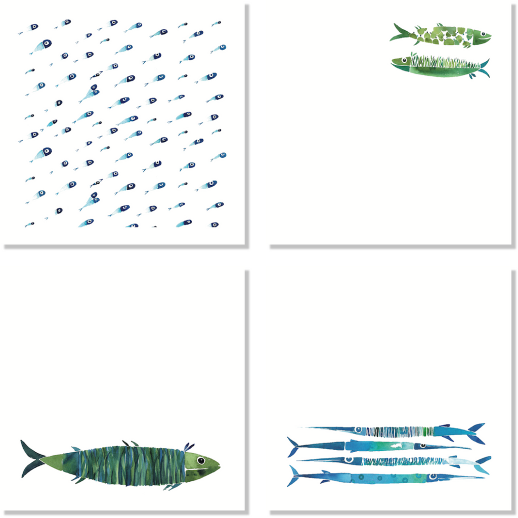 Set of 4 Napkins Aequor 100% Made in Italy