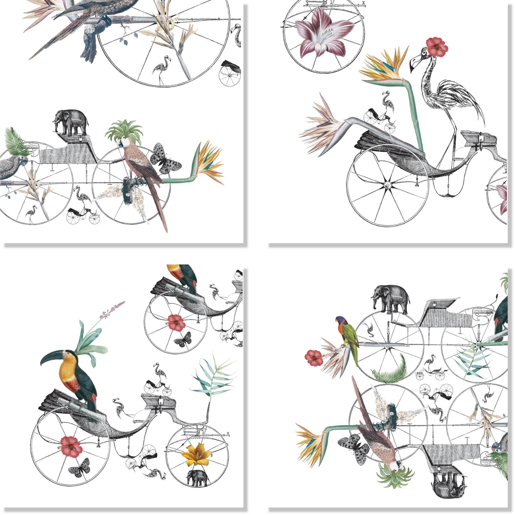 Set of 4 Linen Napkins «André» 100% Made in Italy