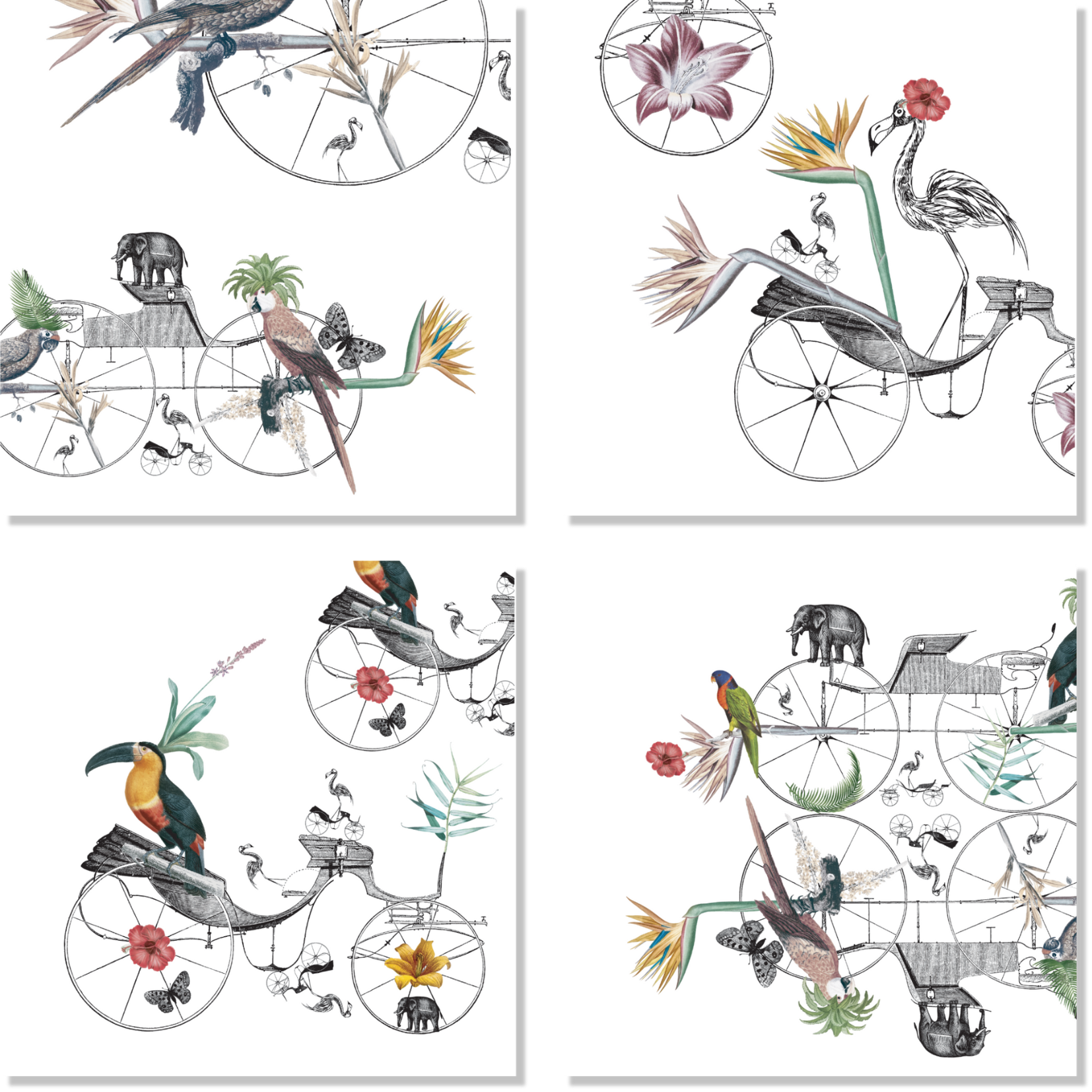 Set of 4 Linen Napkins «André» 100% Made in Italy