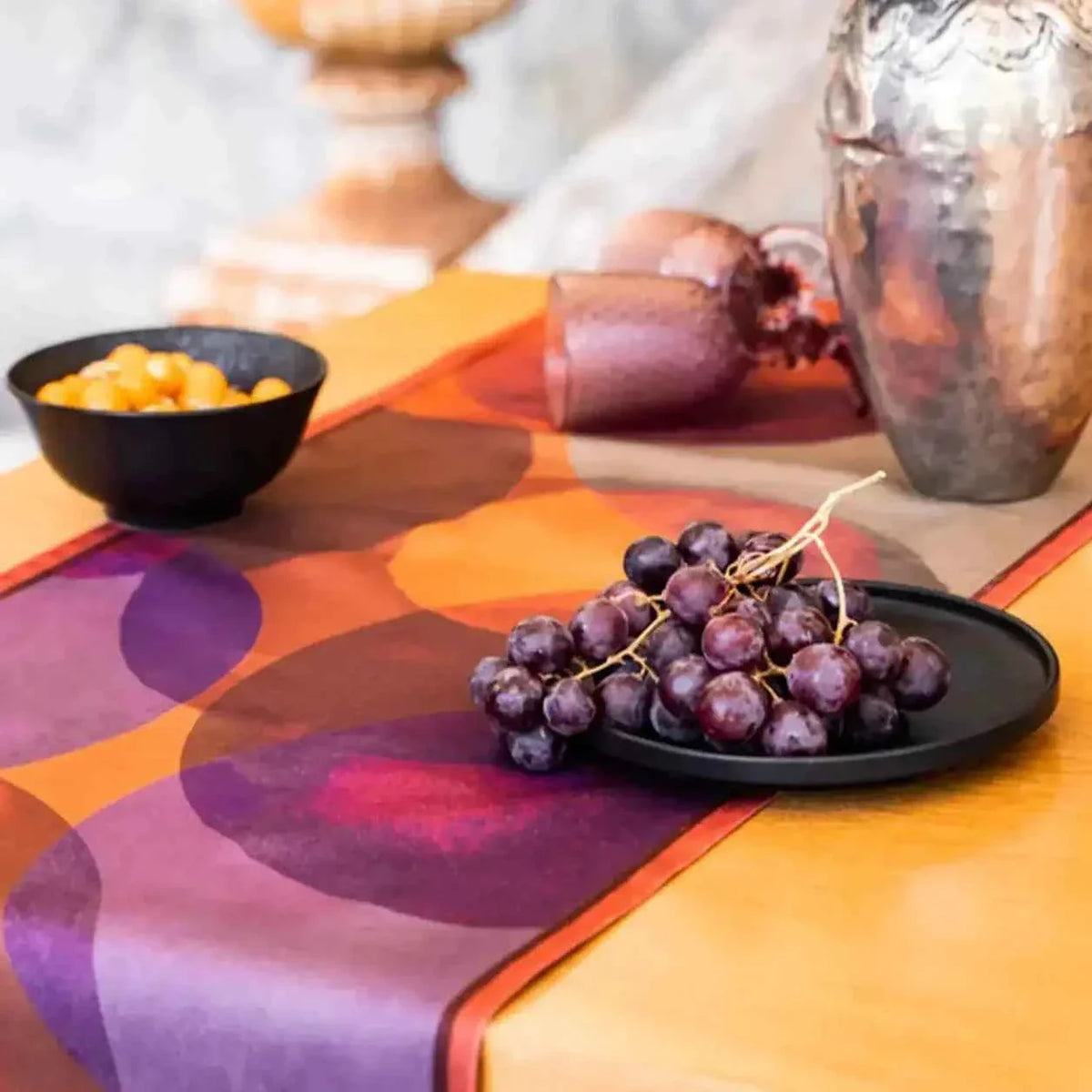 Linen Runner Bubbles 100% Made in Italy
