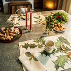Set of 4 Placemats «Ilex» Linen 100% Made in Italy