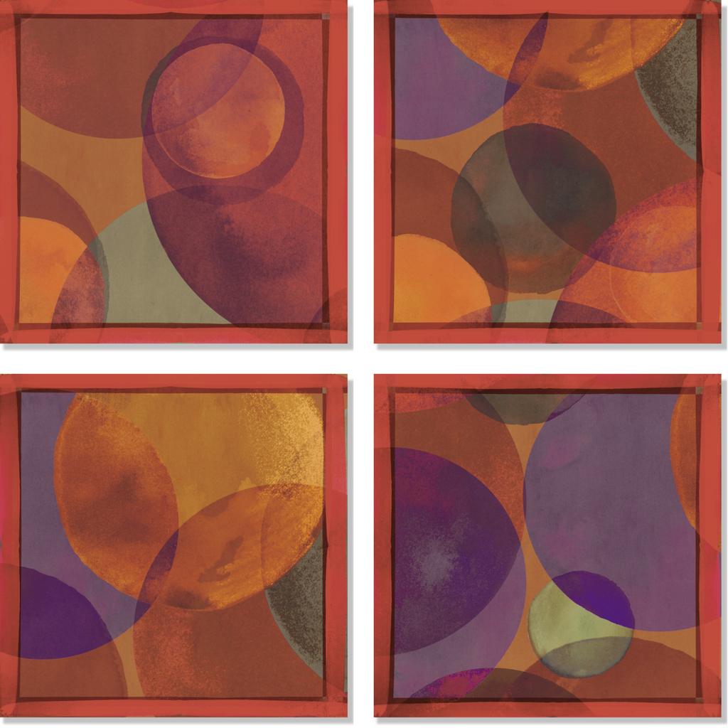 Set of 4 Napkins Bubbles 100% Made in Italy