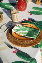 Set Of 4 Napkins «Fichi d'India» 100% Made in Italy