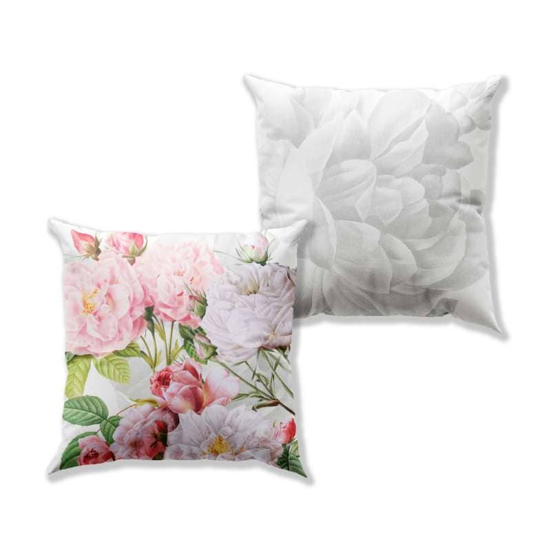 Cushion «Roses», 100% Made in Italy