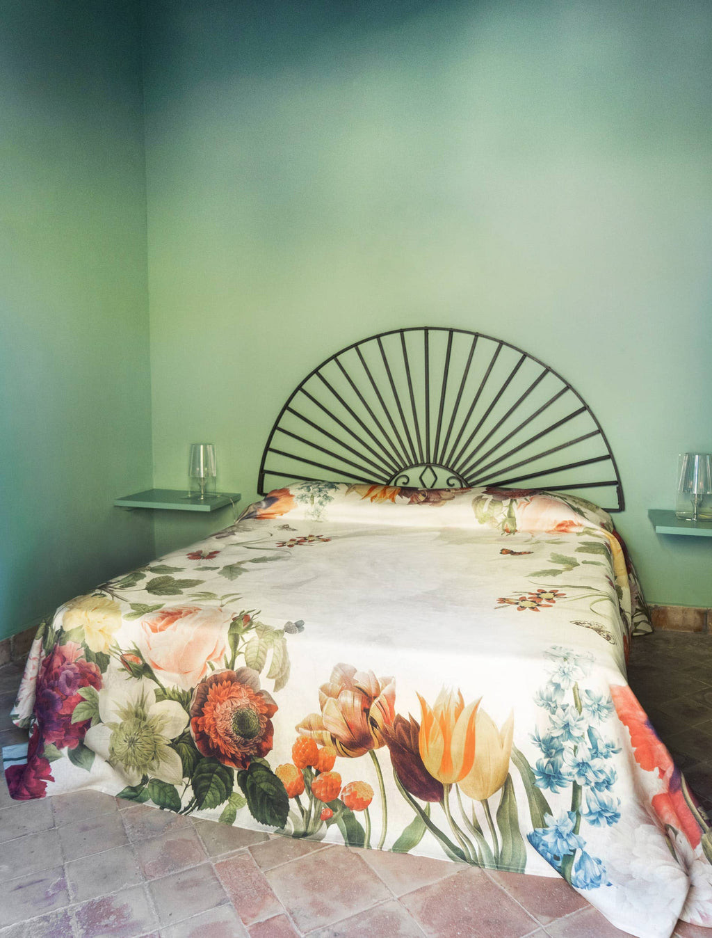 Mezzero «Garden Eden» Sofa/Bed Cover, 100% made in Italy