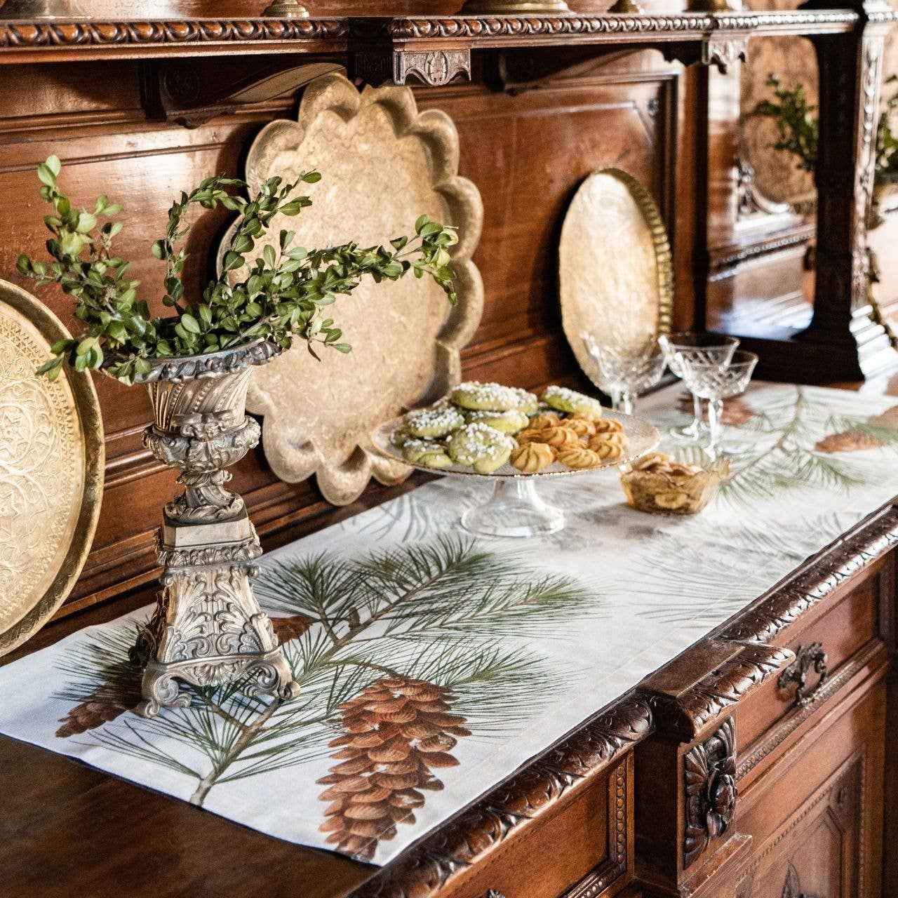 Linen Runner Le Sapin 100% Made in Italy