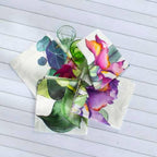 Set of 4 Napkins Satin «Il Giardino» 100% Made in Italy