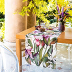 Cotton Satin Runner «Iris» 100% Made in Italy