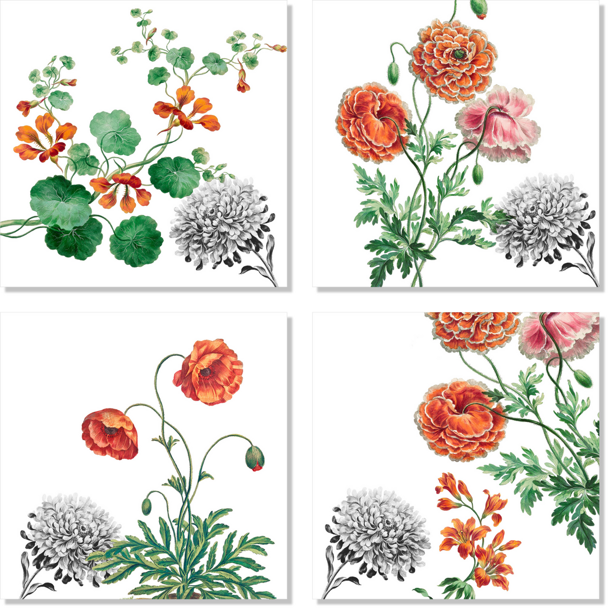 Set Of 4 Napkins «Edward» 100% Made in Italy