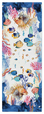 Cotton Satin Runner «The Reef» 100% Made in Italy