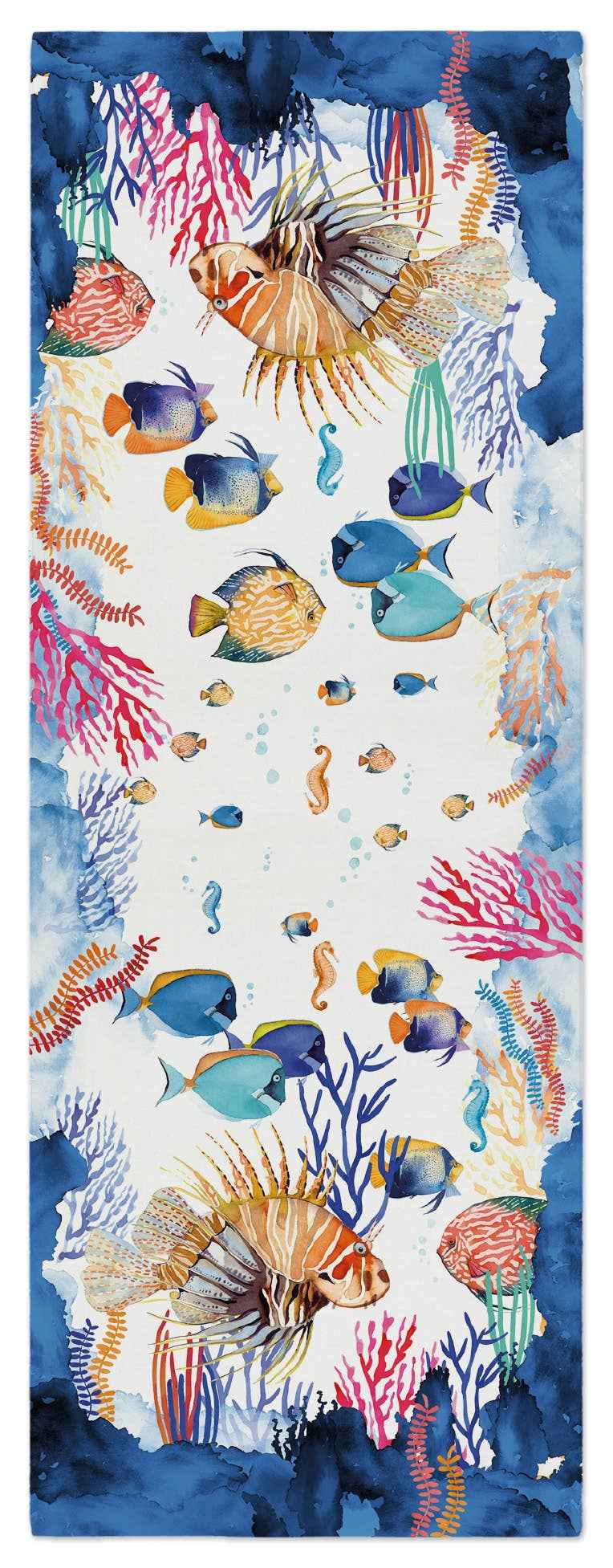 Cotton Satin Runner «The Reef» 100% Made in Italy