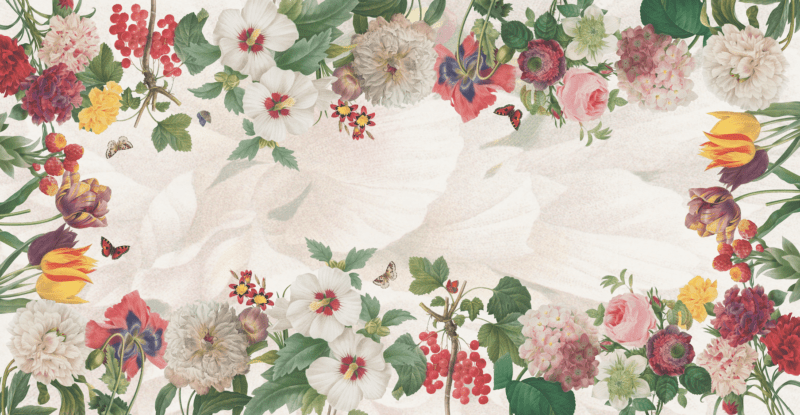 Linen Tablecloth «Garden Eden» 100% Made in Italy