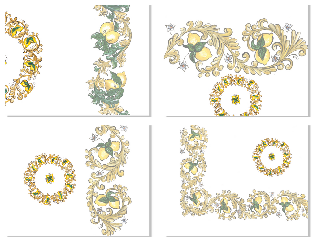 Set of 4 Placemats «Isolabella» Linen 100% Made in Italy