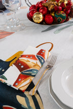 Lot de 4 serviettes « Magic Xmas » 100 % fabriquées en Italie