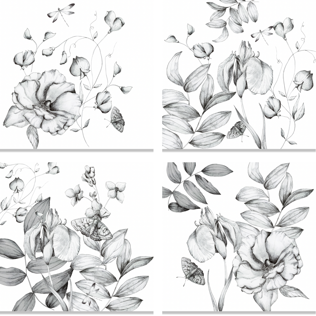 Set of 4 Napkins Satin «Miranda» 100% Made in Italy