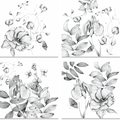 Set of 4 Napkins Satin «Miranda» 100% Made in Italy