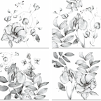 Set of 4 Napkins Satin «Miranda» 100% Made in Italy
