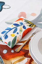 Lot de 4 serviettes « Magic Xmas » 100 % fabriquées en Italie