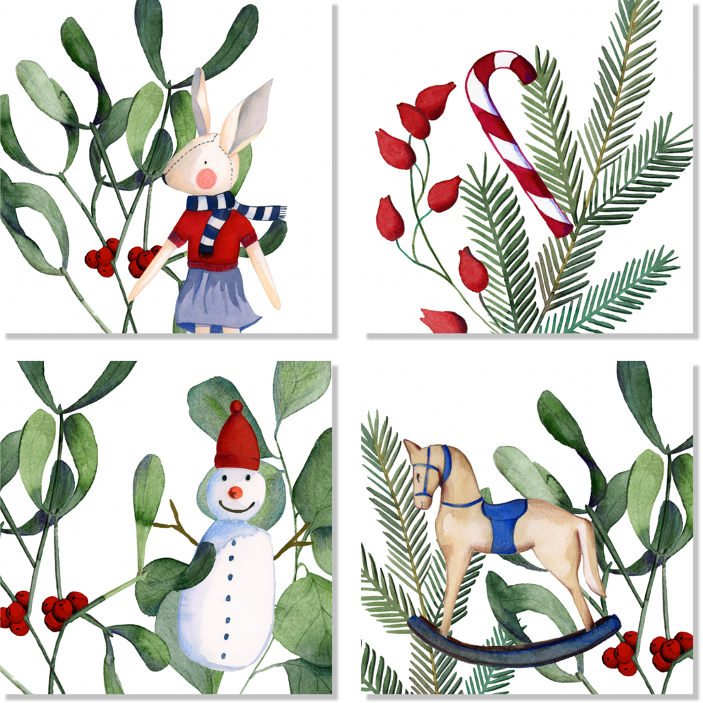 Set of 4 Napkins «Olof» 100% Made in Italy