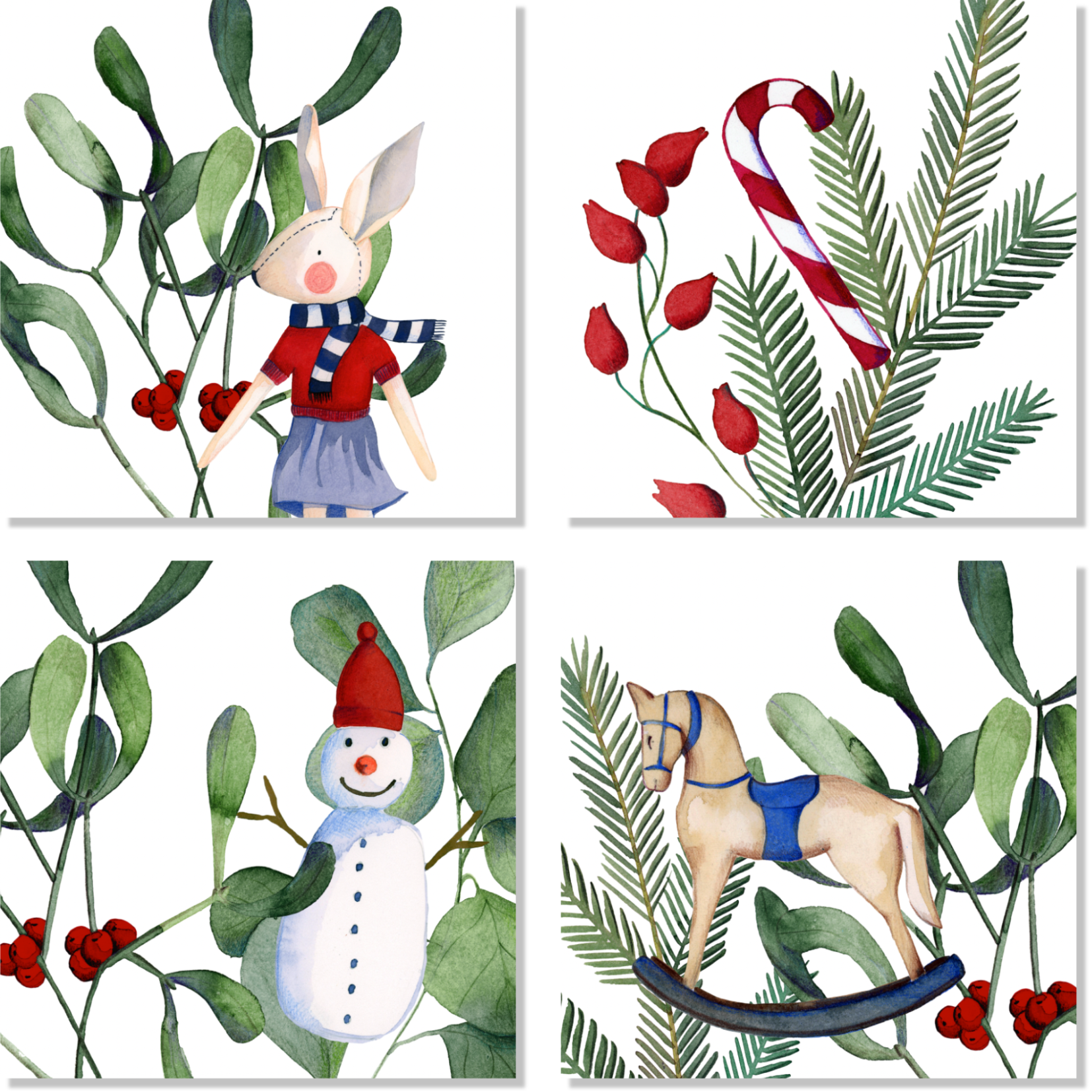 Set of 4 Napkins «Olof» 100% Made in Italy