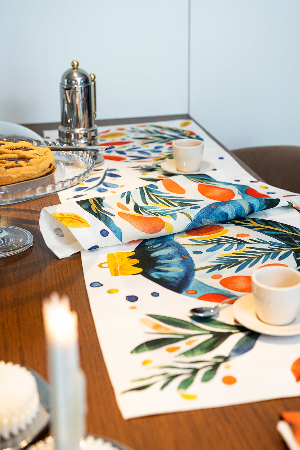 Set of 4 Placemats «Magic Xmas» Linen 100% Made in Italy