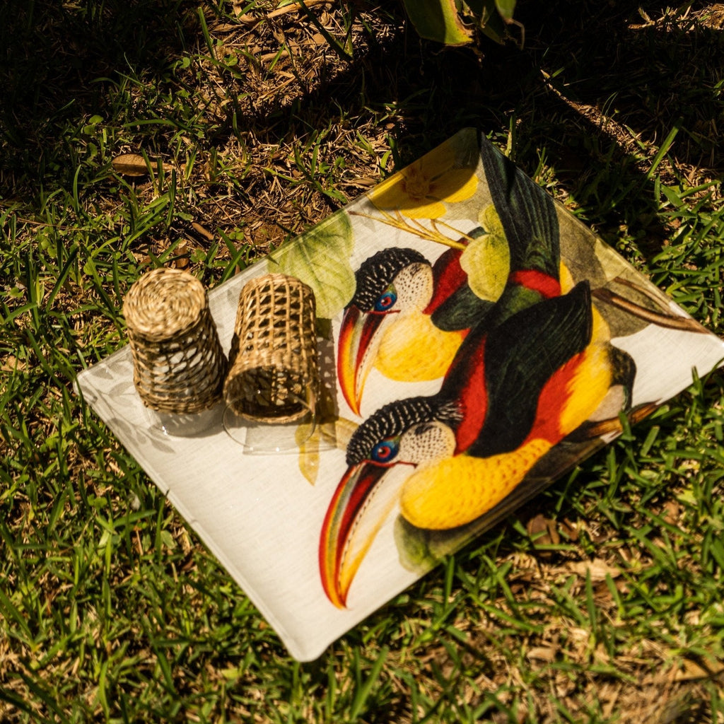 Tray «Toucans», 100% Made in Italy