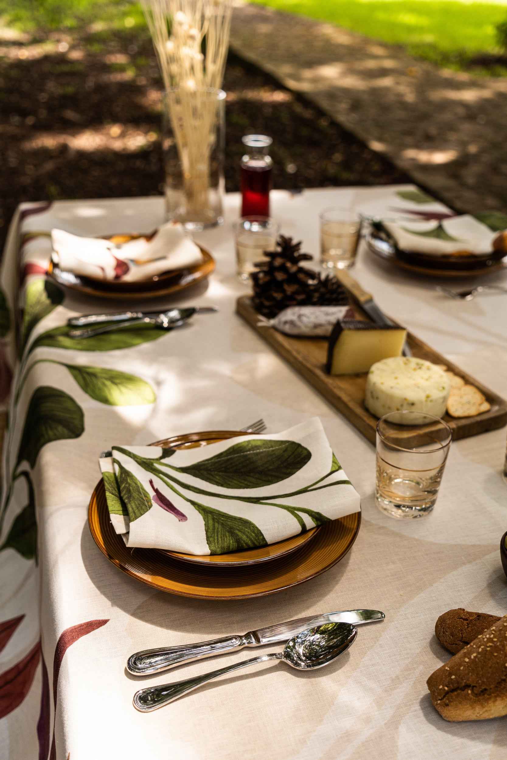 Linen Tablecloths Woody 100% Made in Italy