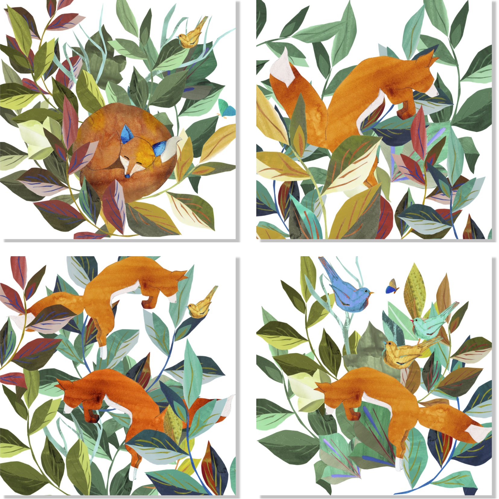 Set of 4 Napkins Satin «Titou» 100% Made in Italy