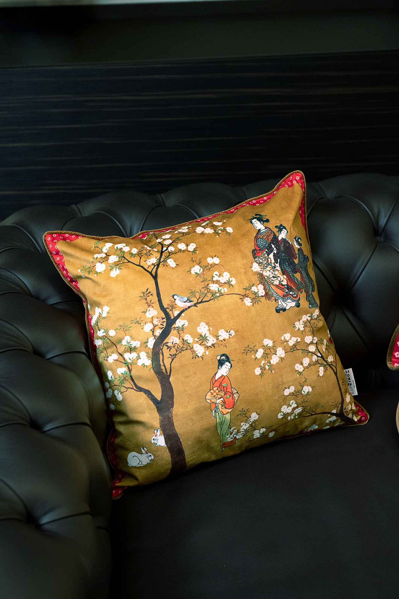 Cushion «Ukiyo», 100% Made in Italy